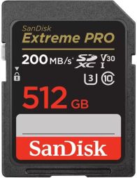 Карта памяти SanDisk SD 512GB C10 UHS-I U3 R200/W140MB/s Extreme Pro V30 (SDSDXXD-512G-GN4IN) от производителя SanDisk