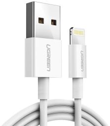Кабель Ugreen US155 USB - Lightning (M/M), 2 м, White (20730) від виробника Ugreen