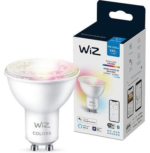 Лампа розумна WiZ GU10 4,7W, 50W, 345Lm, 2200-6500K, RGB, Wi-Fi (929002448402)