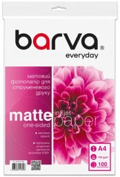 Фотобумага Barva Everyday матовая 125г/м2 A4 100л (IP-AE125-318) от производителя Barva