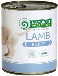 Вологий корм для цуценят усіх порід з ягням Nature's Protection Puppy Lamb 400 г