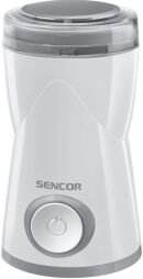 Кавомолка Sencor роторна, 150Вт, об'єм зерен-50г, пластик, білий