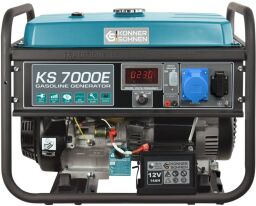 Бензиновый генератор Konner&Sohnen KS 7000E, 230В, 5.5кВт, электростартер, 76.2кг (KS7000E) от производителя Könner & Söhnen