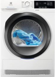 Сушильная машина Electrolux тепловой насос, 9кг, A+++, 64см, дисплей, белый (EW7H389SU) от производителя Electrolux
