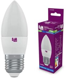 Лампа светодиодная свеча ELM 7W E27 4000K (18-0049) от производителя ELM