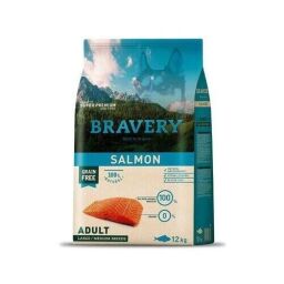 Сухой корм Bravery Dog Large/Medium Salmon – браверы с лососем для собак средних и крупных пород 12 кг. (6640 BR SALM ADUL L_12KG) от производителя Bravery