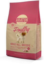 Поживний сухий корм для дорослих собак всіх порід ARATON POULTRY Adult All Breeds 3кг (ART45963) від виробника ARATON