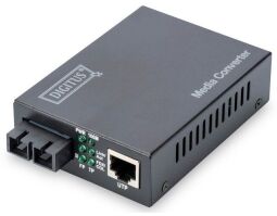 Медіа конвертор DIGITUS Fast Ethernet, RJ45 / SM SC, 1310 m, 20км