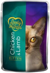 Вологий корм для кошенят з куркою та індичкою Lovely Hunter Kitten with Chicken and Lamb 85 г (LHU45472) від виробника Lovely Hunter
