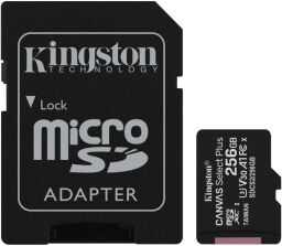 Карта памяти Kingston microSD 256GB C10 UHS-I R100/W85MB/s + SD (SDCS2/256GB) от производителя Kingston