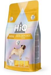 Корм HiQ Mini Golden Age care сухий з м'ясом птиці для старіючих собак малих порід 1.8 кг від виробника HIQ