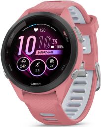 Смарт-часы Garmin Forerunner 265S Black Bezel with Light Pink Case and Light Pink/Whitestone Silicone Band (010-02810-55) от производителя Garmin