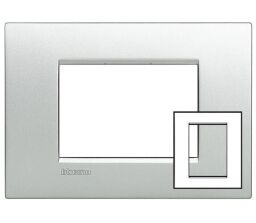 Bticino LivingLight Рамка прямокутна, 3+3 м, алюміній (LNC4826TE) від виробника BTicino