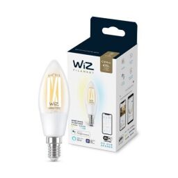 Лампа розумна WiZ, E14, 4.9W, 40W, 470Lm, C35, 2700-6500, філаментна, Wi-Fi