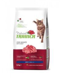 Корм Trainer Natural Super Adult with Beef сухий з яловичиною для дорослих котів 1.5 кг (8059149029672) від виробника Trainer