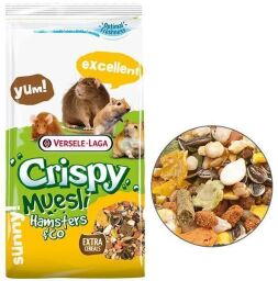 Корм для хом'яків, щурів, мишей, піщанок Versele-Laga Crispy Muesli Hamster 1 кг (617212) від виробника Versele-Laga