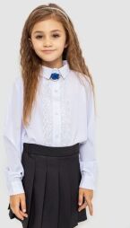 Блузка ошатна для дівчаток AGER, колір білий, 172R201-2