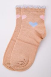 Бавовняні дитячі шкарпетки AGER, бежевого кольору, 167R601-1