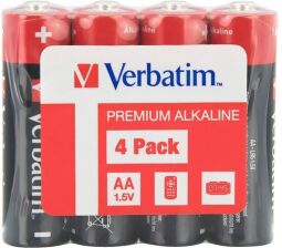 Батарейка Verbatim Alkaline AA/LR06 4шт (49501) от производителя Verbatim