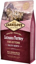 Корм Carnilove Kitten Salmon & Turkey сухий з індичкою та лососем для кошенят 2 кг (8595602512225) від виробника Carnilove