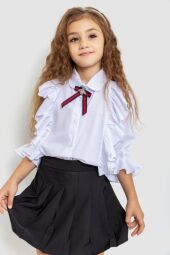 Блуза для дівчаток ошатна AGER, колір білий, 172R210