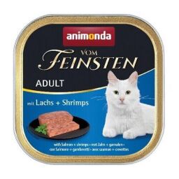 Корм Animonda Vom Feinsten Adult with Salmon and Shrimps вологий з лососем та креветками для дорослих котів 100 гр