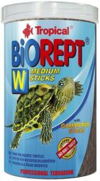 Сухий корм для водоплавних черепах Tropical в паличках «Biorept W» 1 л