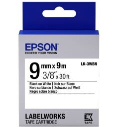Картридж зі стрічкою Epson LK3WBN принтерів LW-300/400/400VP/700 Std Blk/Wht 9mm/9m