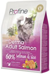 Сухий корм Profine Cat Derma (для довгошерстих котів, лосось+рис) 2 кг