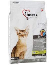 1st Choice Adult Hypoallergenic 5.44 кг Фест Чойс Гіпоалергенний качка і батат без злаків корм для котів (ФЧКГУ5_44) від виробника 1st Choice