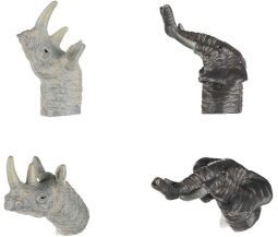 Игровой набор Same Toy Пальчиковый театр 2 ед., Носорог и Слон. (X241UT-5) от производителя Same Toy