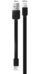 Кабель WK WDC-009 M&S USB - Lightning + micro USB (M/M), 1 м, Black (2000700004696)