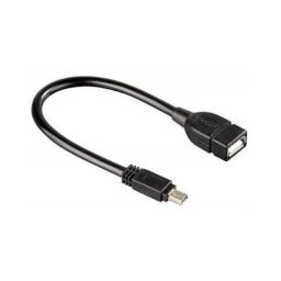 Кабель Atcom USB - mini-USB V 2.0 (F/M), (5 pin), 0.1 м, Black (12822)