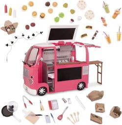 Транспорт для ляльок Our Generation Продуктовий фургон рожевий