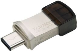 Накопичувач Transcend 64GB USB 3.1 Type-A + Type-C 890 R90/W30MB/s (TS64GJF890S) від виробника Transcend
