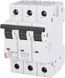 Автоматичний вимикач ETI, ETIMAT 10 3p C 6А (10 kA)