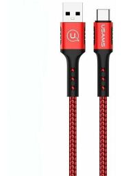 Кабель Usams US-SJ289 USB - USB Type-C, 1.2 м, Red (SJ289USB02)
