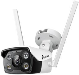 IP-Камера TP-LINK VIGI С340-W-4,PoE, 4Мп, 4 мм, Wi-Fi, H265+, IP66, Bullet, кольорове нічне бачення, зовнішня (VIGI-C340-W4) від виробника TP-Link