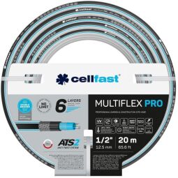 Шланг садовый Cellfast MULTIFLEX PRO 1/2" 20м, 6 слоев, до 35 Бар, -20…+65°C (13-800) от производителя Cellfast