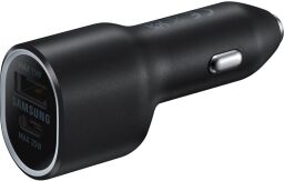 Зарядний пристрій автомобільний Samsung 40Вт USB-A/USB-C, чорний (EP-L4020NBEGRU) від виробника Samsung