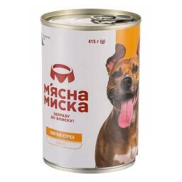 Паштет Мʼясна миска для дорослих собак з куркою 415 г від виробника М'ясна Миска