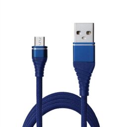 Кабель Grand-X USB - micro USB (M/M), Cu, 2.1 A, 1.2 м, Blue (NM012BL) від виробника Grand-X