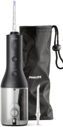 Іригатор Philips портативний Sonicare Cordless Power Flosser 3000, чаша 250 мл, чохол, 2 насадки , чорний