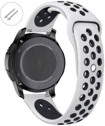 Ремінець Nike Sport 22mm Samsung Watch Gear S3/Xiaomi Amazfit White/Black (S) (10609) від виробника Smart Watch