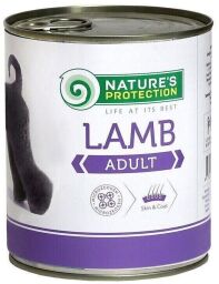 Вологий корм для дорослих собак усіх порід з ягням Nature's Protection Adult Lamb 400 г