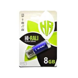 Флеш-накопичувач USB 8GB Hi-Rali Rocket Series Blue (HI-8GBVCBL) від виробника Hi-Rali