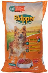 Корм Skipper сухой с курицей и говядиной для взрослых собак 10 кг (5948308003529) от производителя Skipper