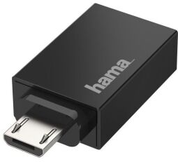 Адаптер Hama OTG Micro USB - USB 2.0 Black (00200307) от производителя HAMA