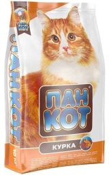 Сухий корм Пан-Кіт для котів усіх порід зі смаком курки 10 кг