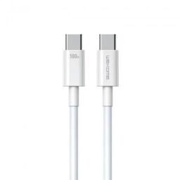 Кабель WK WDC-182 USB Type-C - USB Type-C (M/M), 1 м, 100 W, White (6941027632017) від виробника WK